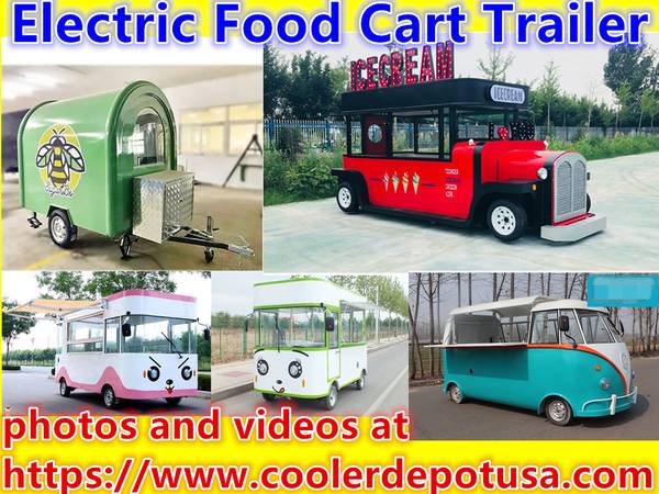 Electric Mobile Food Cart Trailer Food Trucks – $5,996 (Delivery Available)